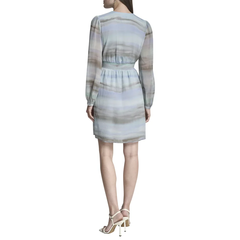 DKNY Đầm Nữ Balloon Slv Vneck A Line Skirt