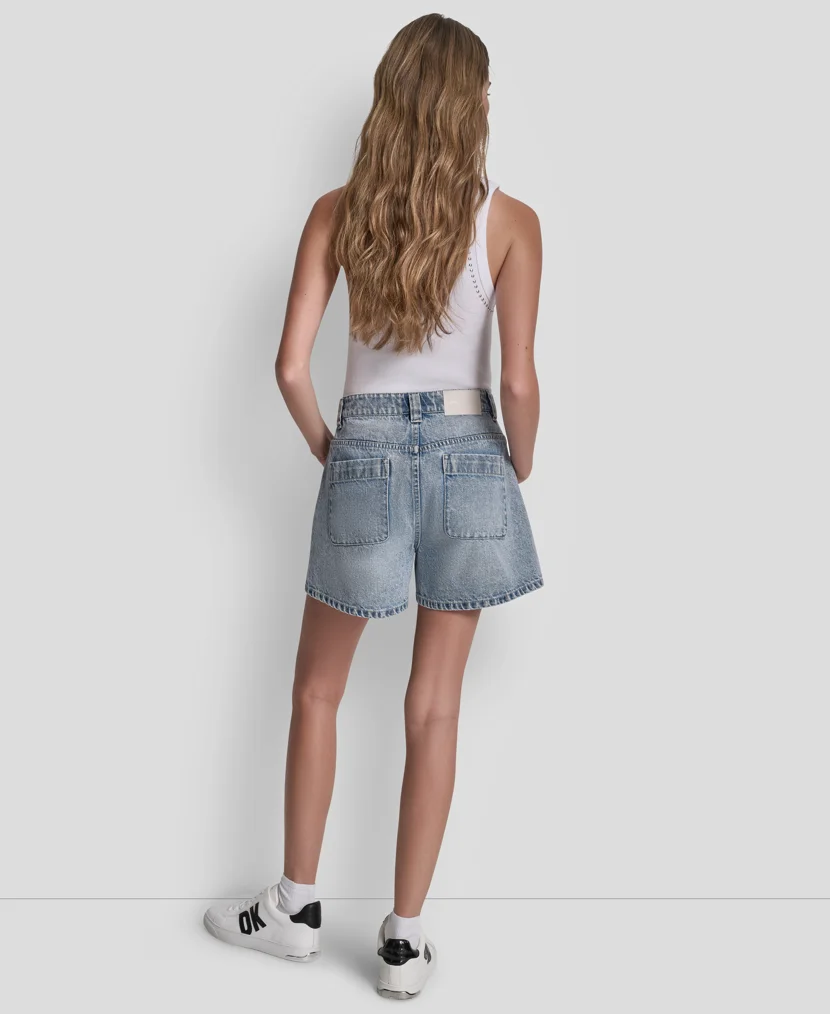 DKNY Quần Ngắn Nữ High Rise A-Line Short W Pckts