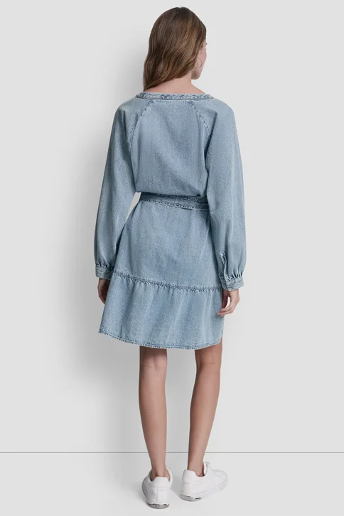 DKNY Đầm Nữ Self Belted Flowy Dress