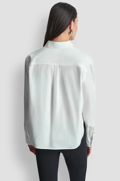 DKNY Áo Sơ Mi Nữ L/S 1989 Pin Patch Bttn Shrt