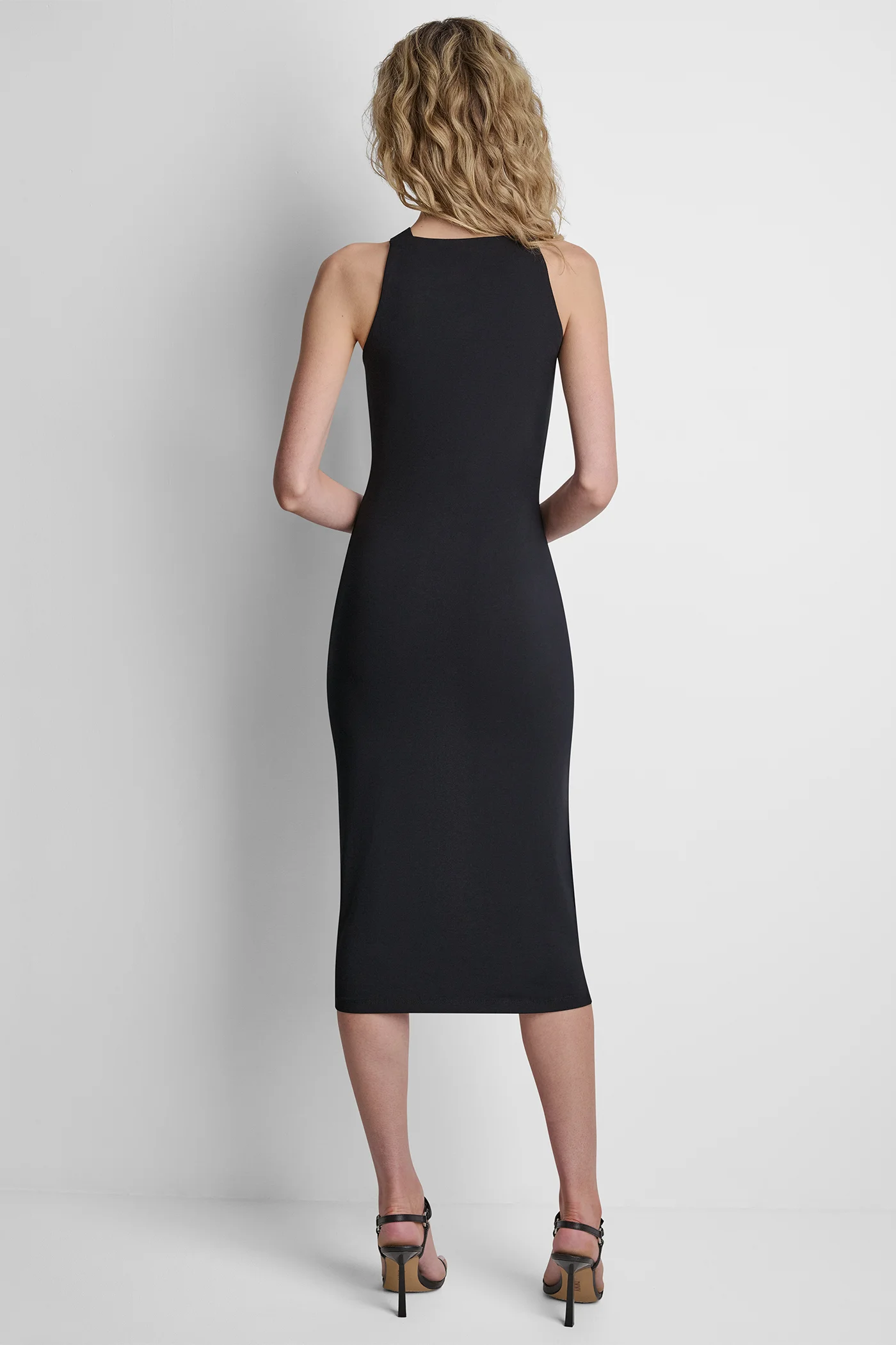 DKNY Đầm Nữ Sl Cttn Span Logo Strap Dress