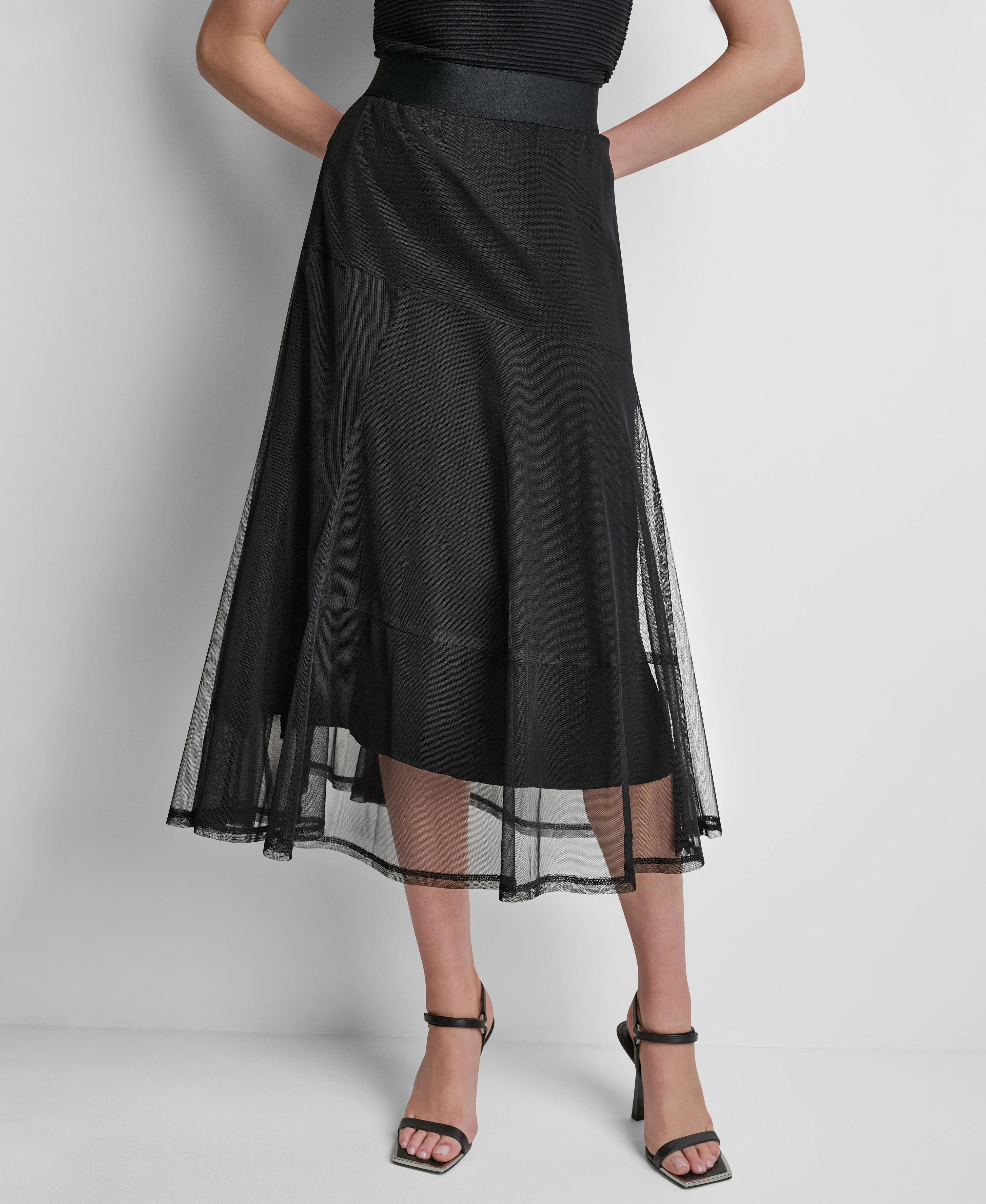 DKNY Váy Nữ Layered Mesh Skirt
