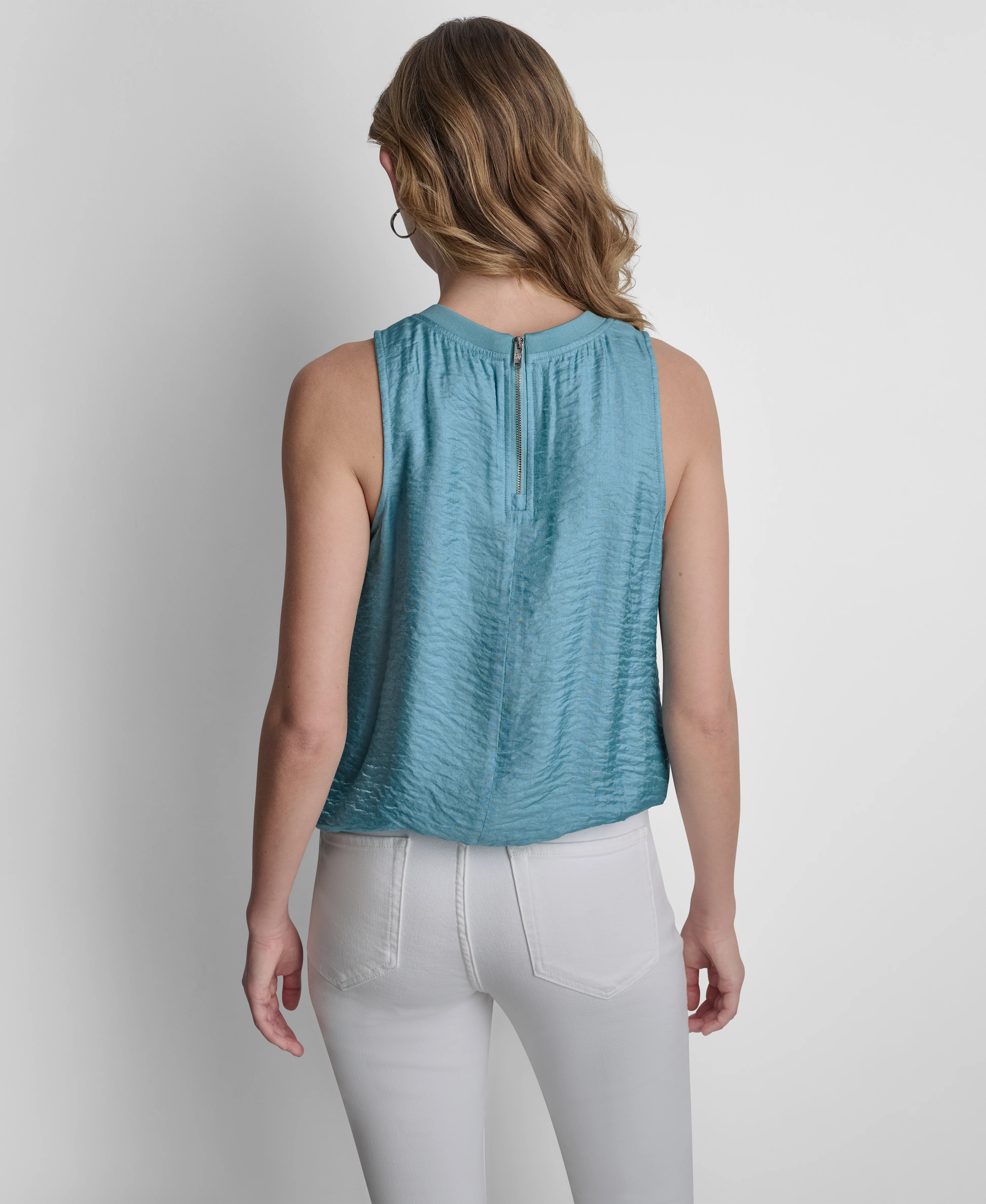 DKNY Áo Kiểu Nữ S/L Twinkle Bubble Tank