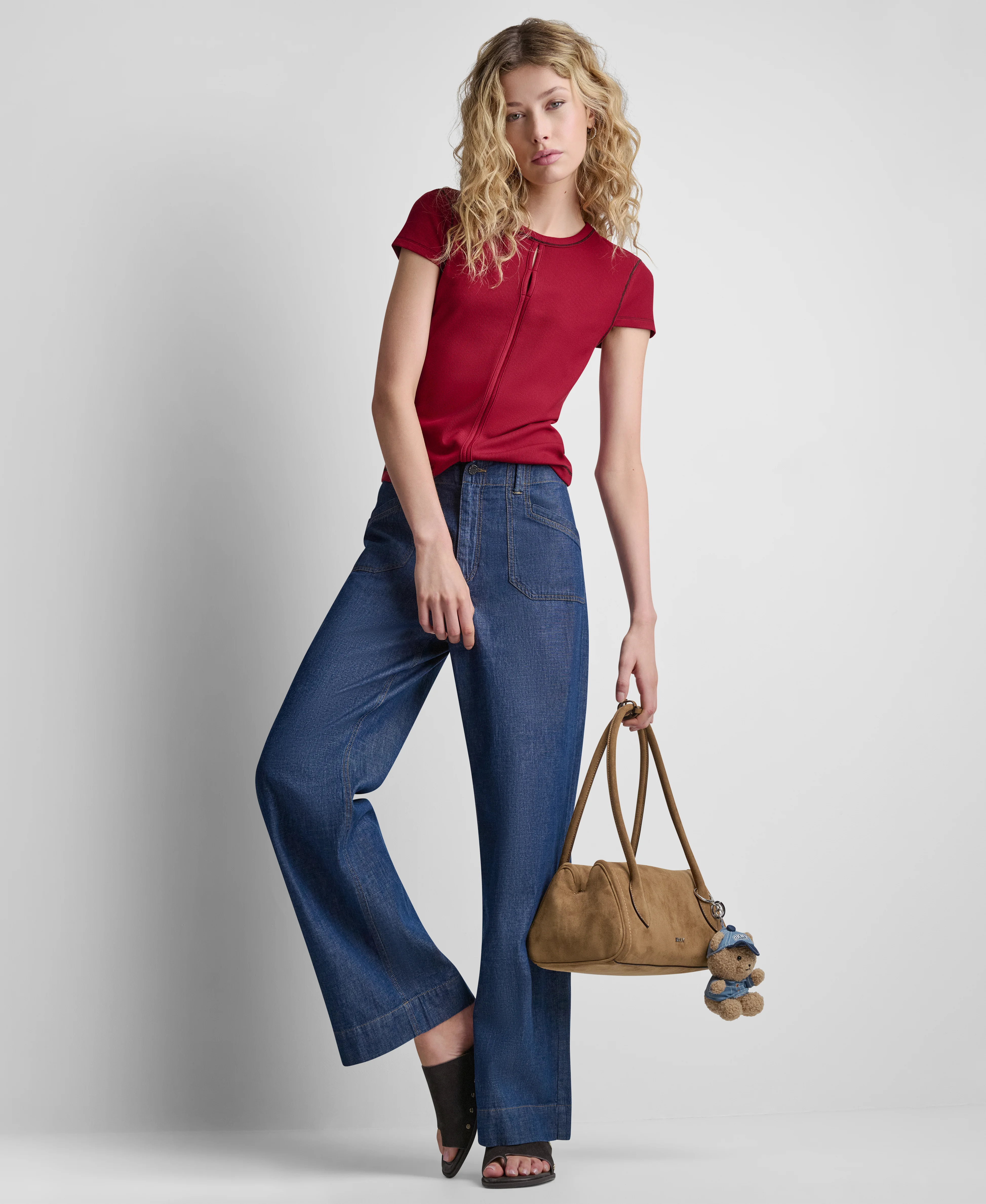DKNY Quần Dài Nữ Crosby Wash Pant