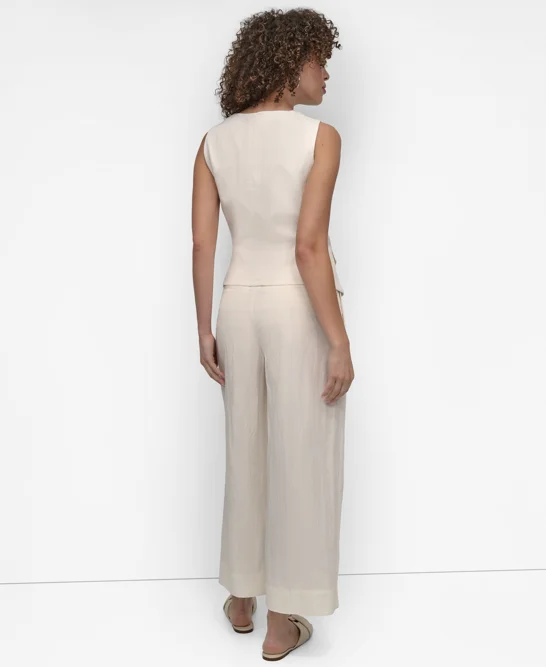 DKNY Áo Gi Lê Nữ S/L Weathered Twill