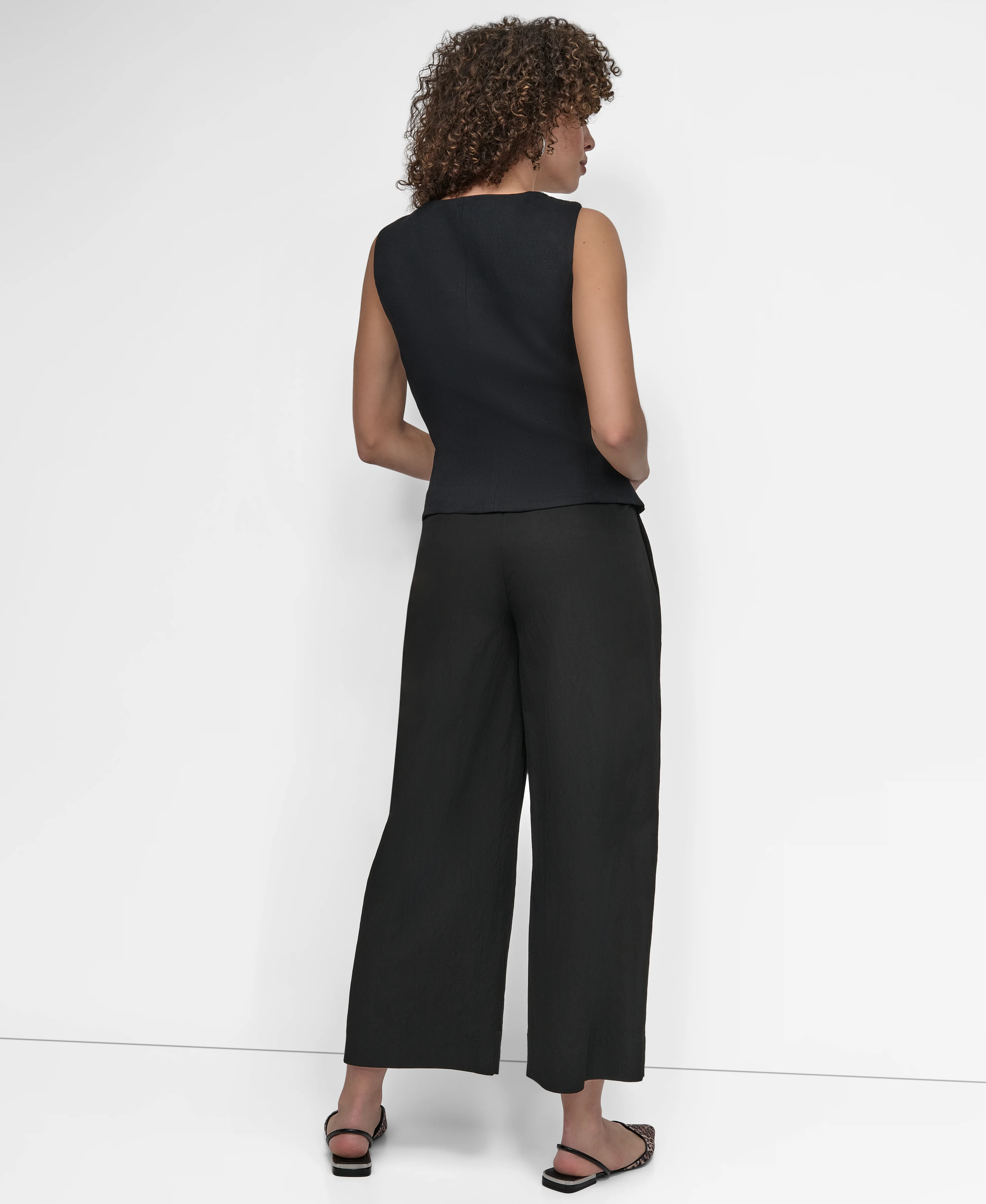 DKNY Áo Gi Lê Nữ S/L Weathered Twill