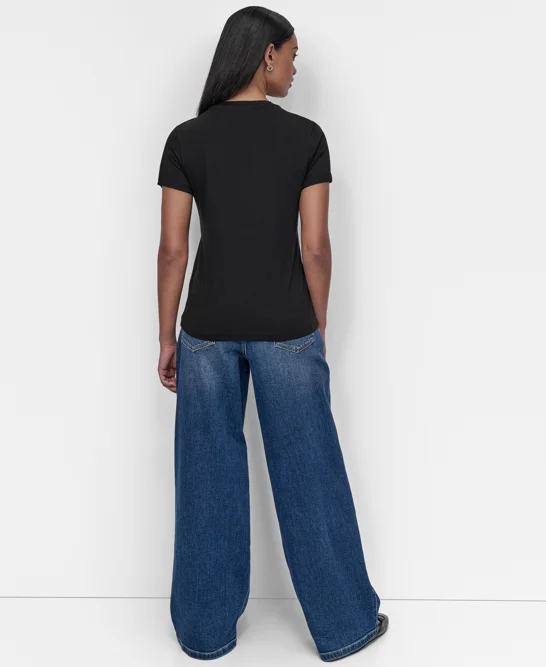 DKNY Áo Thun Nữ S/S Pins N Patches T