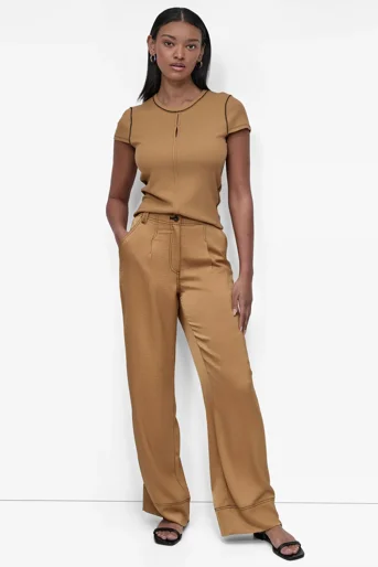 DKNY Quần Dài Nữ Glazed Dressing Stitch Pant