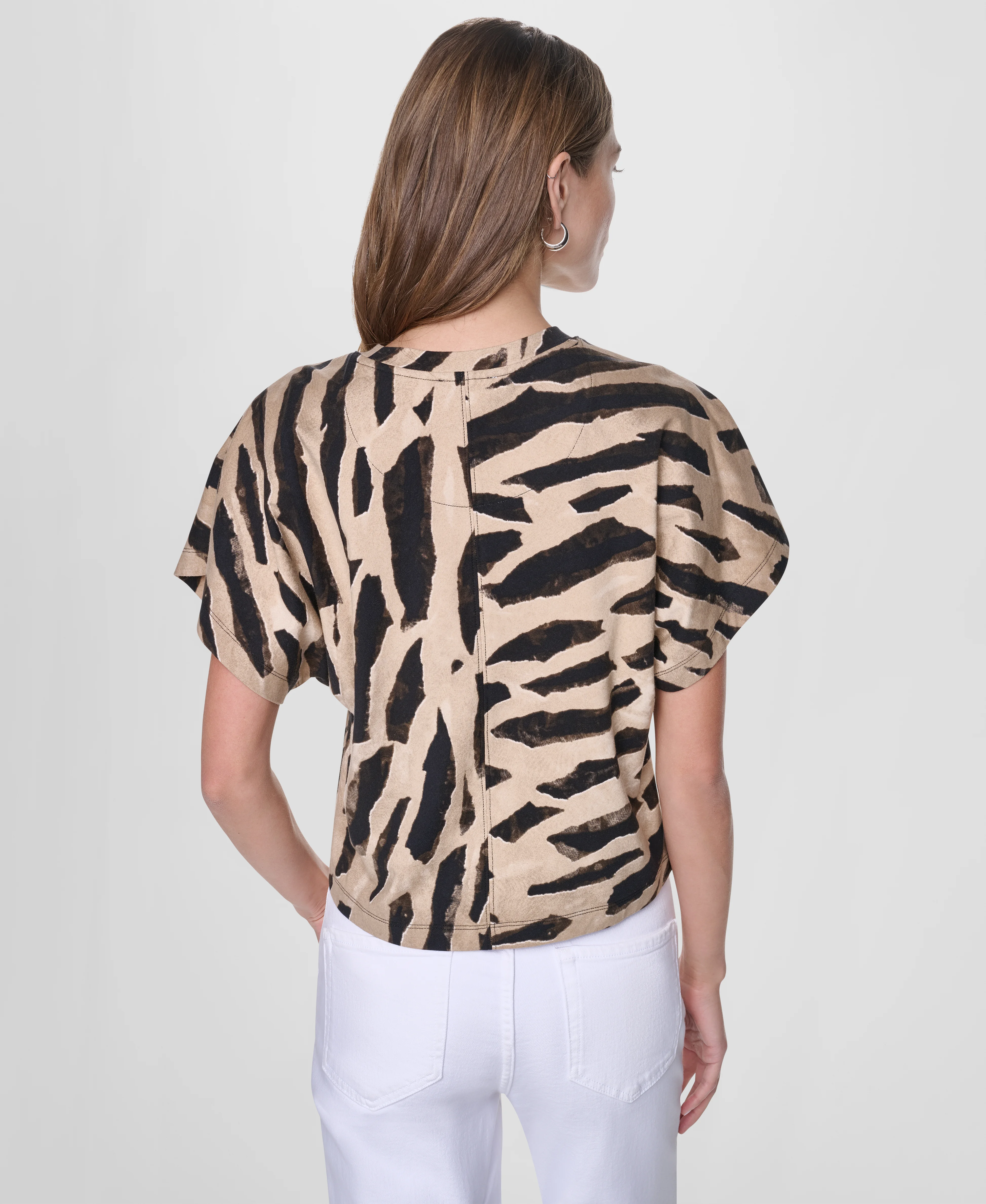 DKNY Áo Thun Nữ Dolman Slv Cttn Span Shirt