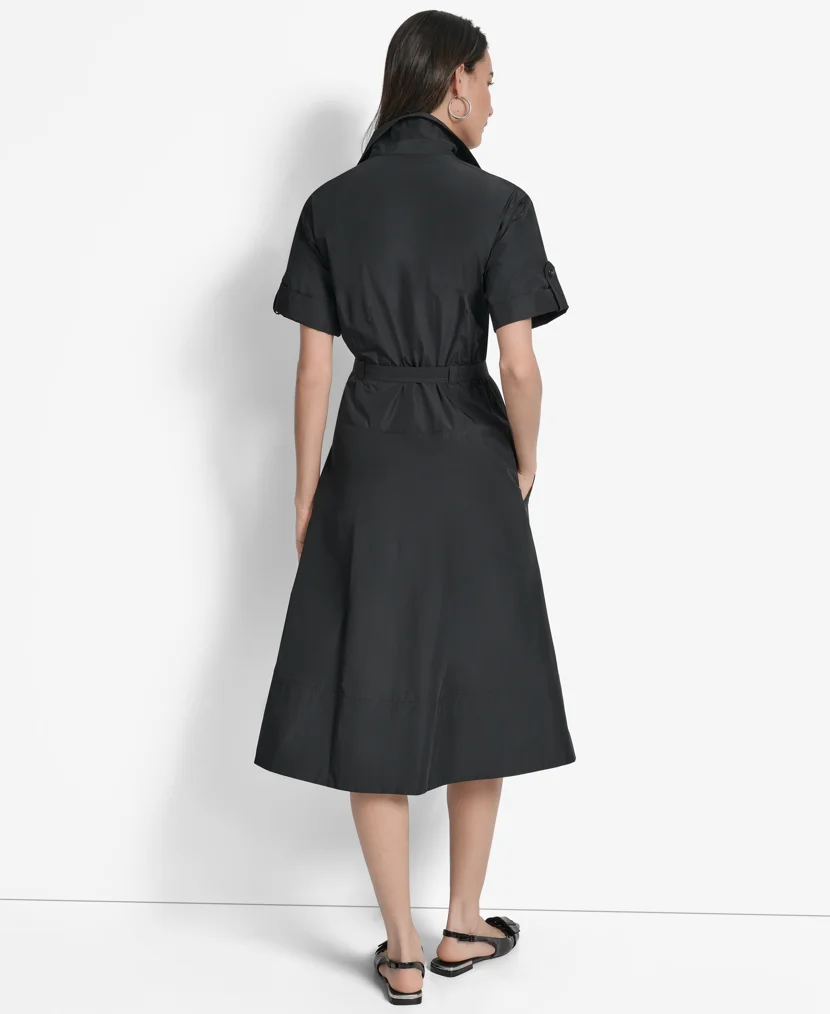 DKNY Đầm Nữ Puff Slv Grommet Voile Top