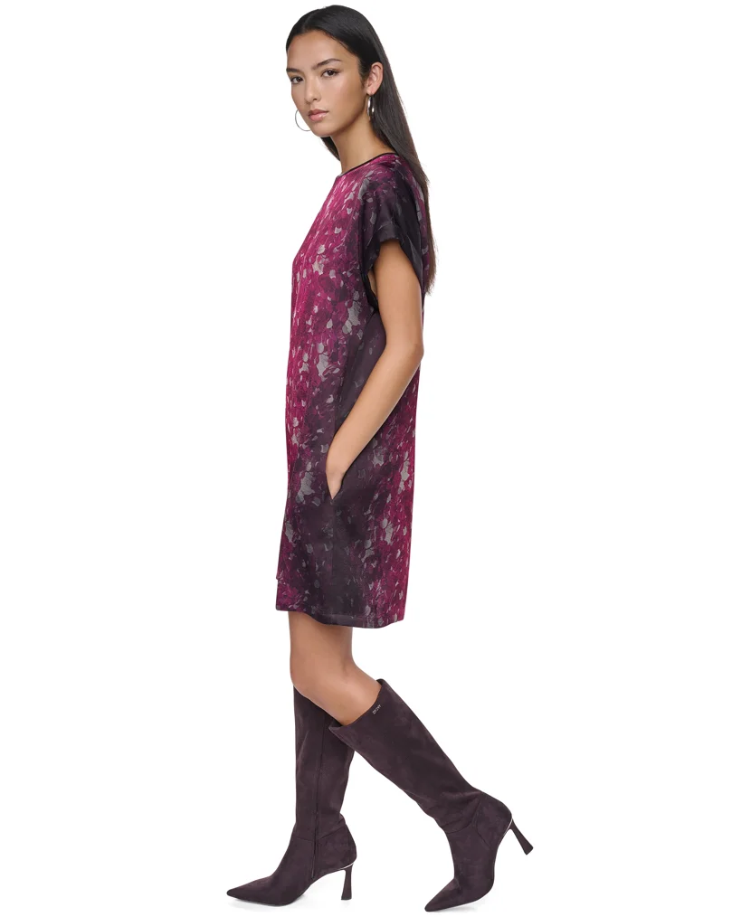 DKNY Đầm Nữ S/S Printed Shirt Dress