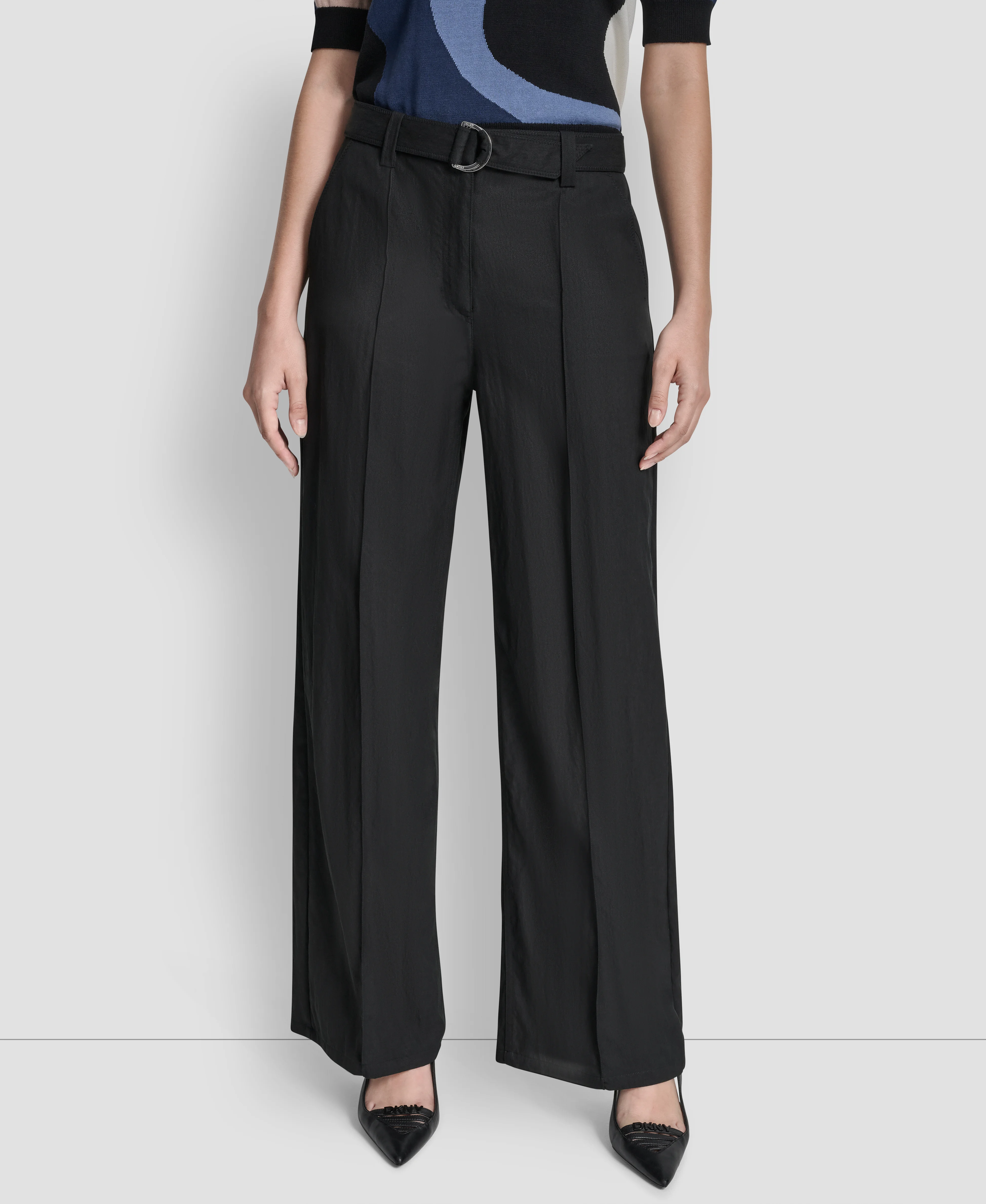 DKNY Quần Dài Nữ Belted Twill Pant W Frnt Seam