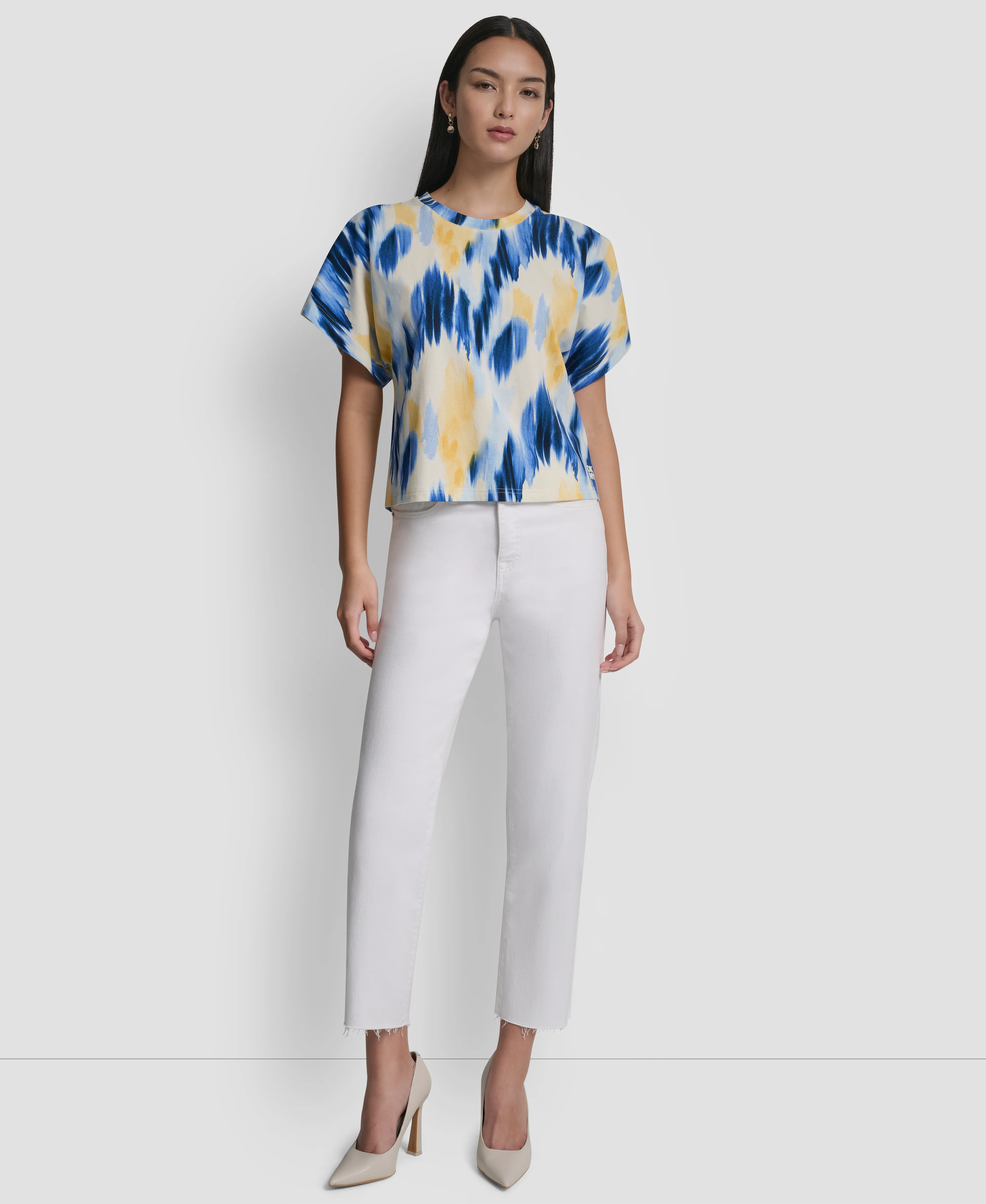 DKNY Áo Kiểu Nữ Prntd Cms Wide Slv Shirt
