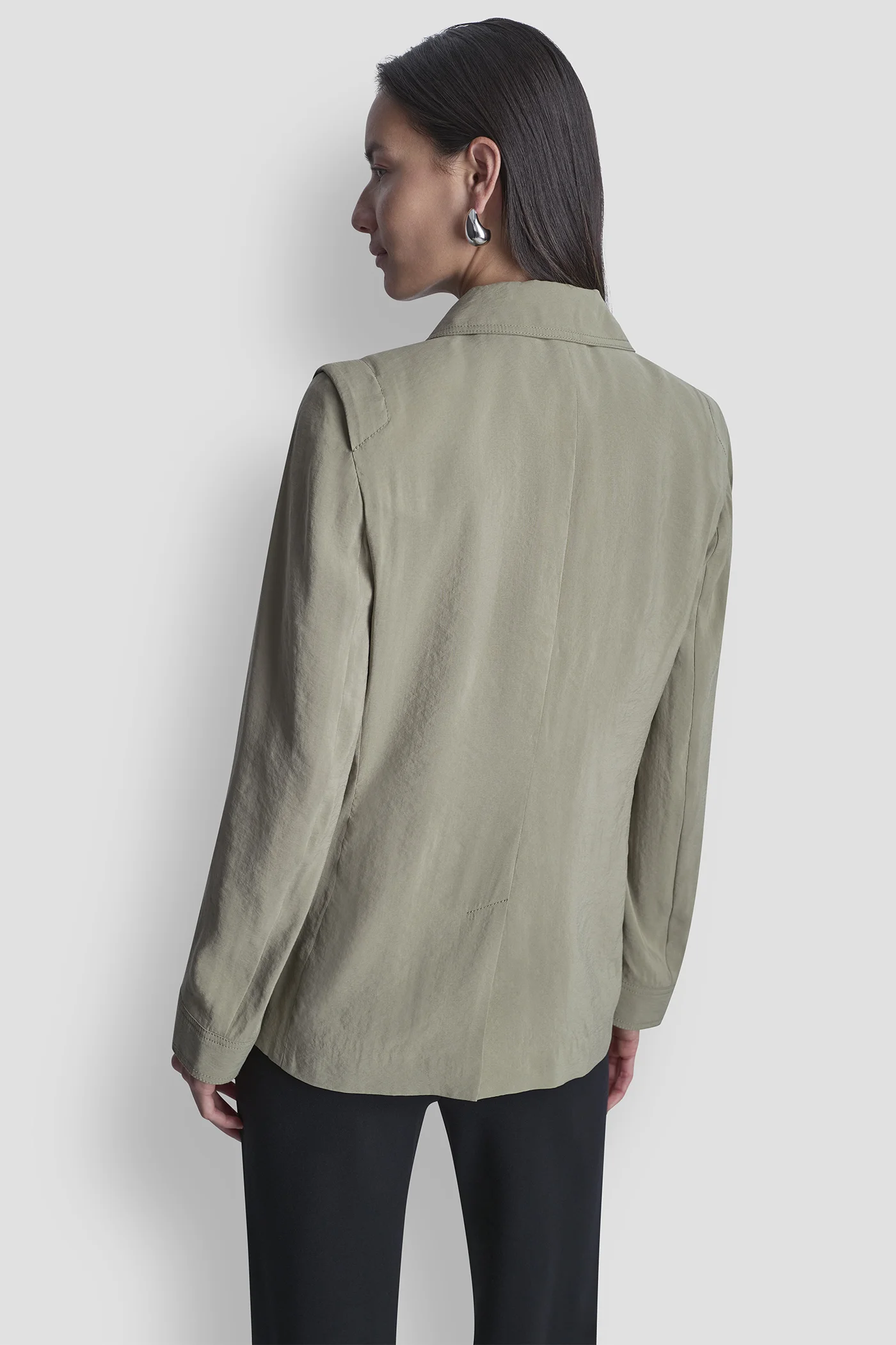 DKNY Áo Blazer Nữ L/S Sueded Fuji Blazer