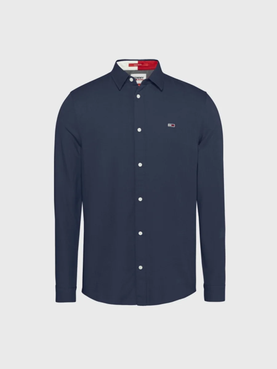 Tommy Jeans - Áo Sơ Mi Nam Solid Tencel - TWILIGHT NAVY