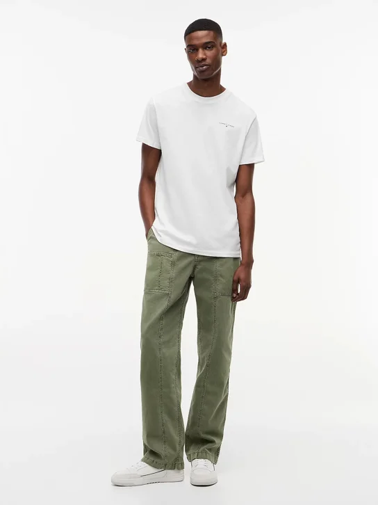 TOMMY JEANS Áo Thun Nam Tay Ngắn TJM Slim Linear Chest Tee Ext