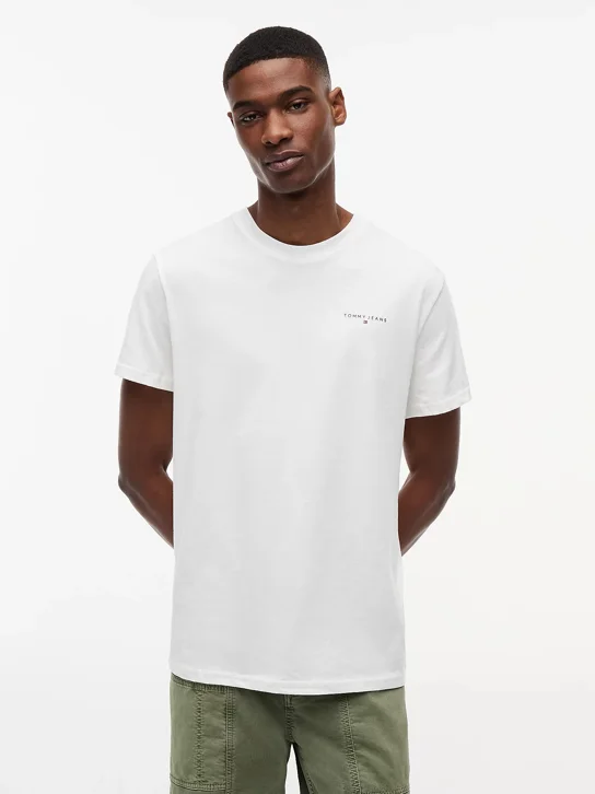 TOMMY JEANS Áo Thun Nam Tay Ngắn TJM Slim Linear Chest Tee Ext
