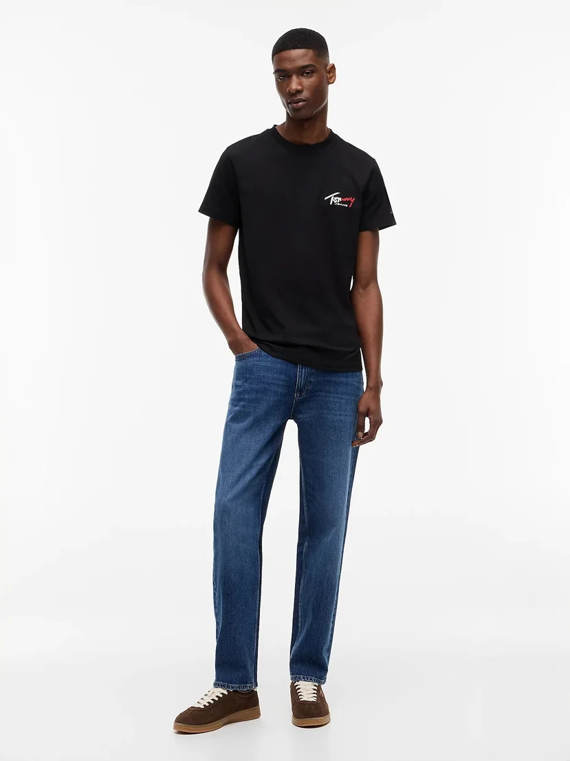 TOMMY JEANS Áo Thun Nam Tay Ngắn TJM Slim Sign Chest SS Tee Ext