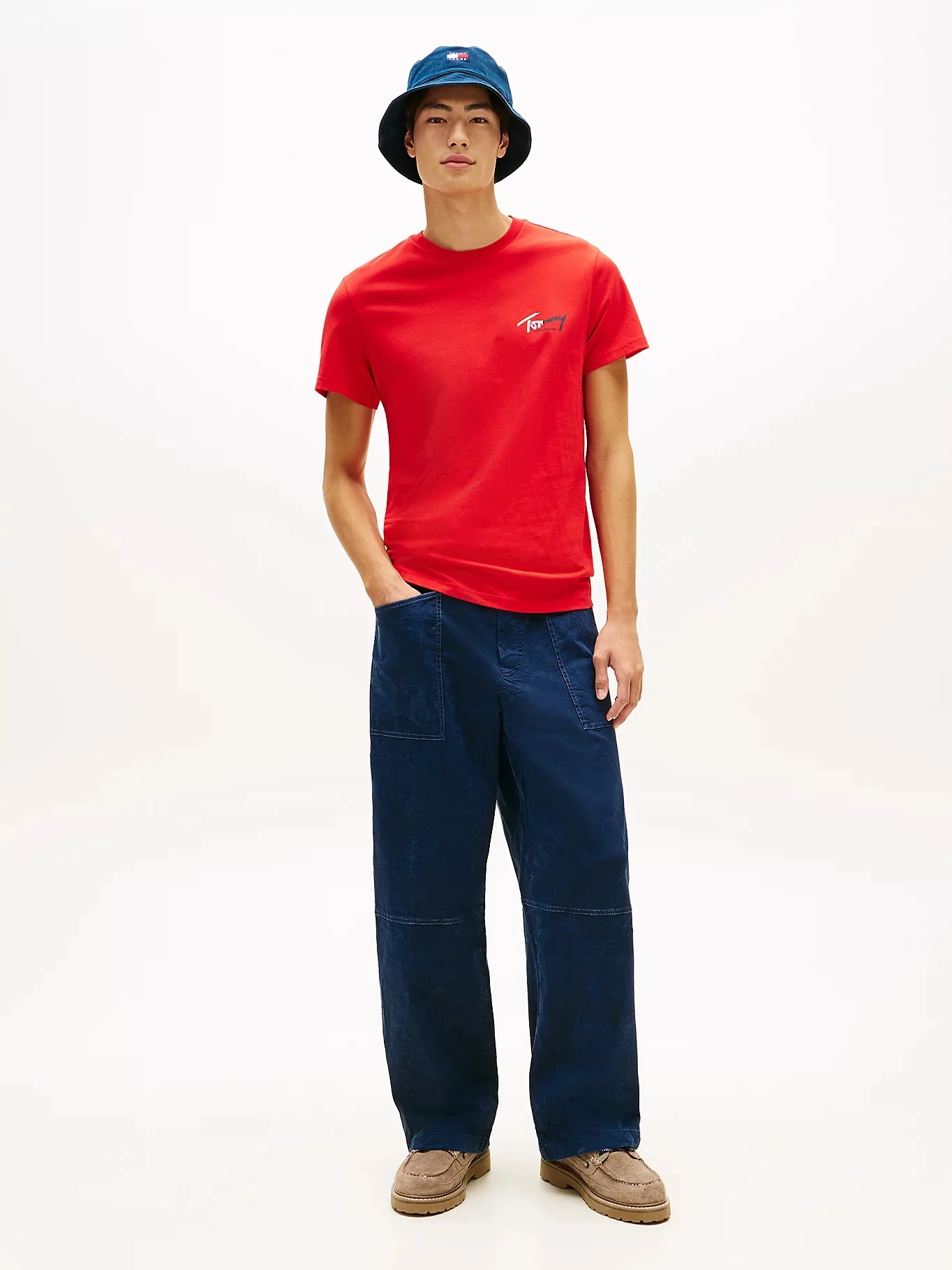 TOMMY JEANS Áo Thun Nam Tay Ngắn TJM Slim Sign Chest SS Tee Ext
