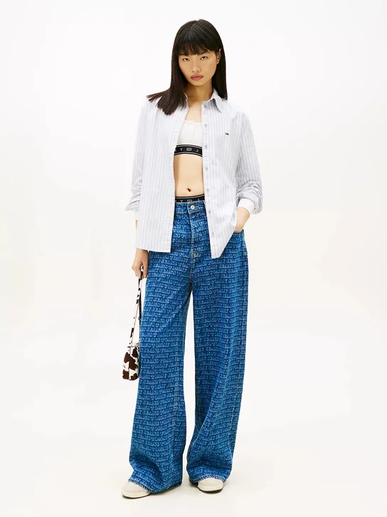 TOMMY JEANS Áo Sơ Mi Nữ Tay Dài TJW Reg Oxford Shirt
