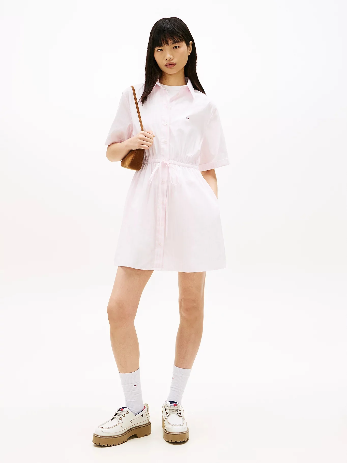 TOMMY JEANS Đầm Nữ TJW Mini Stripe Shirt Dress