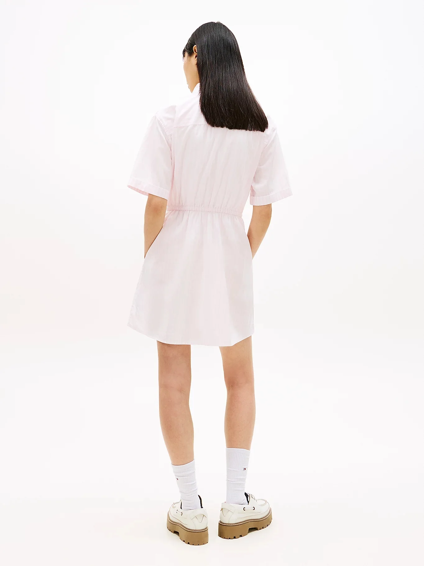 TOMMY JEANS Đầm Nữ TJW Mini Stripe Shirt Dress