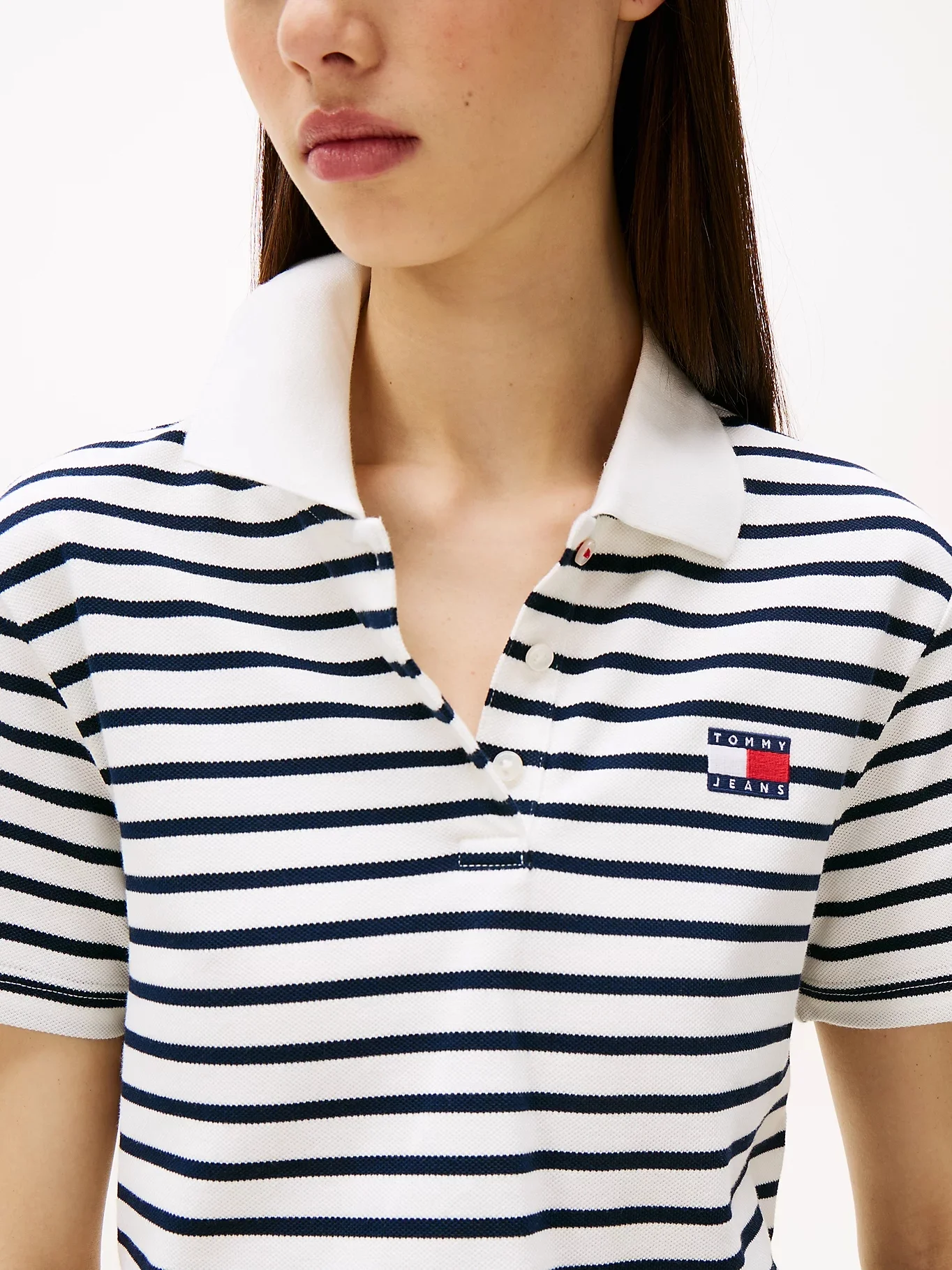 TOMMY JEANS Áo Polo Nữ Tay Ngắn TJW Crp Badge SS Polo