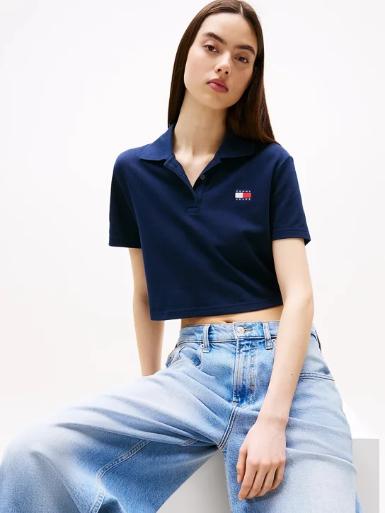 TOMMY JEANS Áo Polo Nữ Tay Ngắn TJW Crp Badge SS Polo