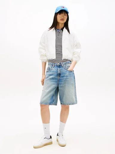 TOMMY JEANS Áo Khoác Nữ Tay Dài TJW Logo Binding Bomber