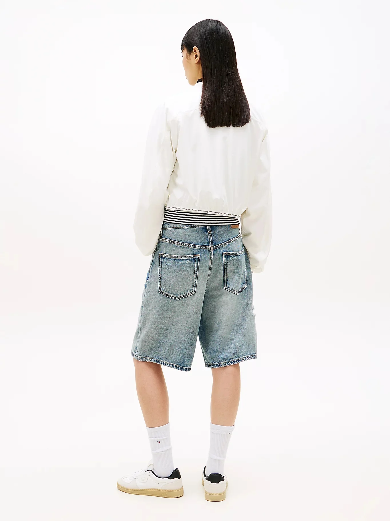 TOMMY JEANS Áo Khoác Nữ Tay Dài TJW Logo Binding Bomber
