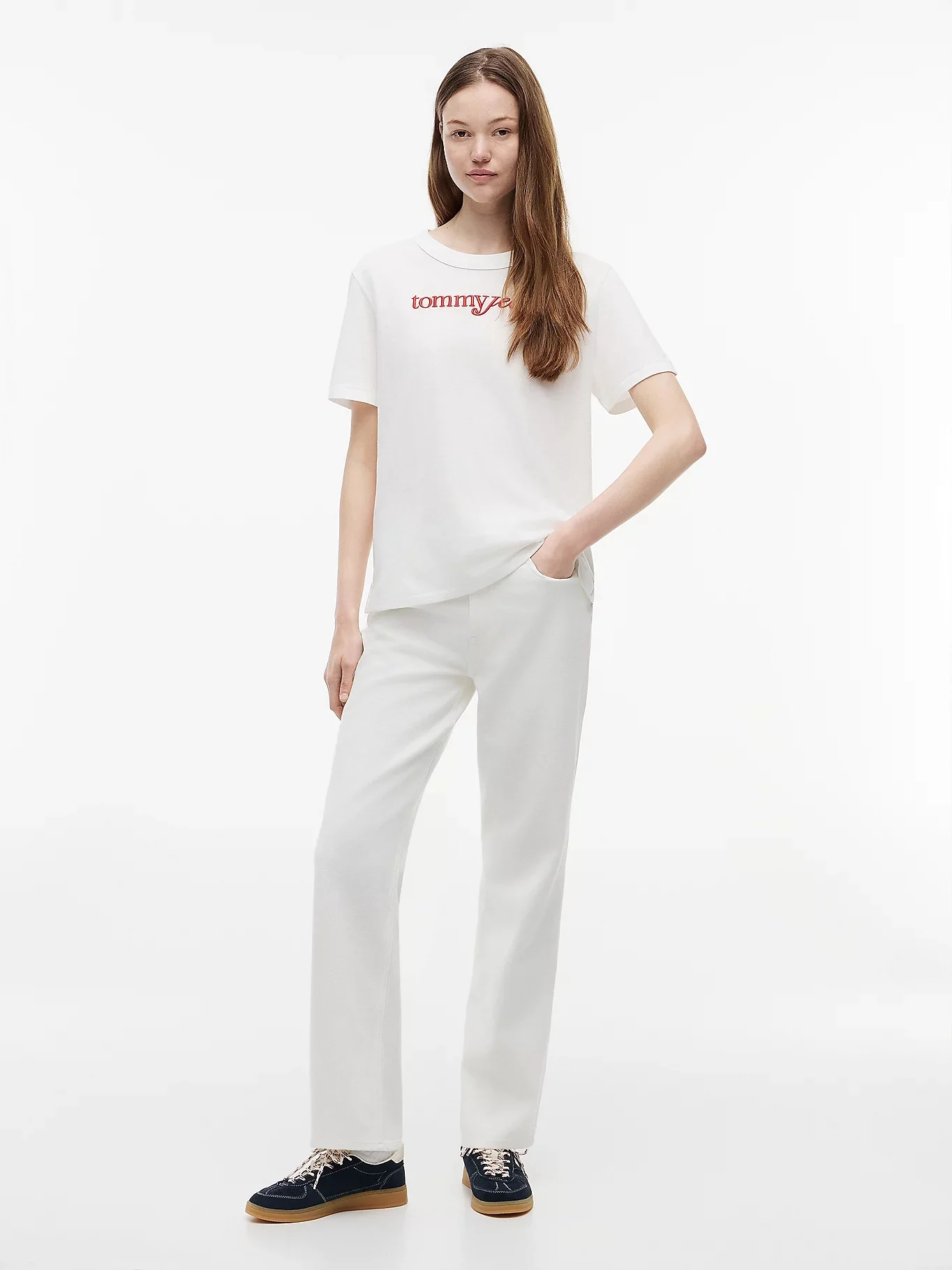 TOMMY JEANS Áo Thun Nữ Tay Ngắn TJW Rlx Script SS Tee