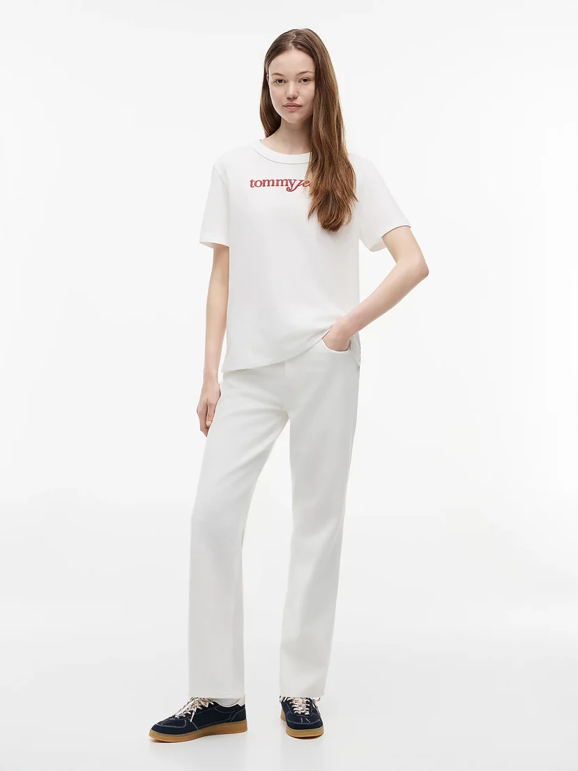 TOMMY JEANS Áo Thun Nữ Tay Ngắn TJW Rlx Script SS Tee