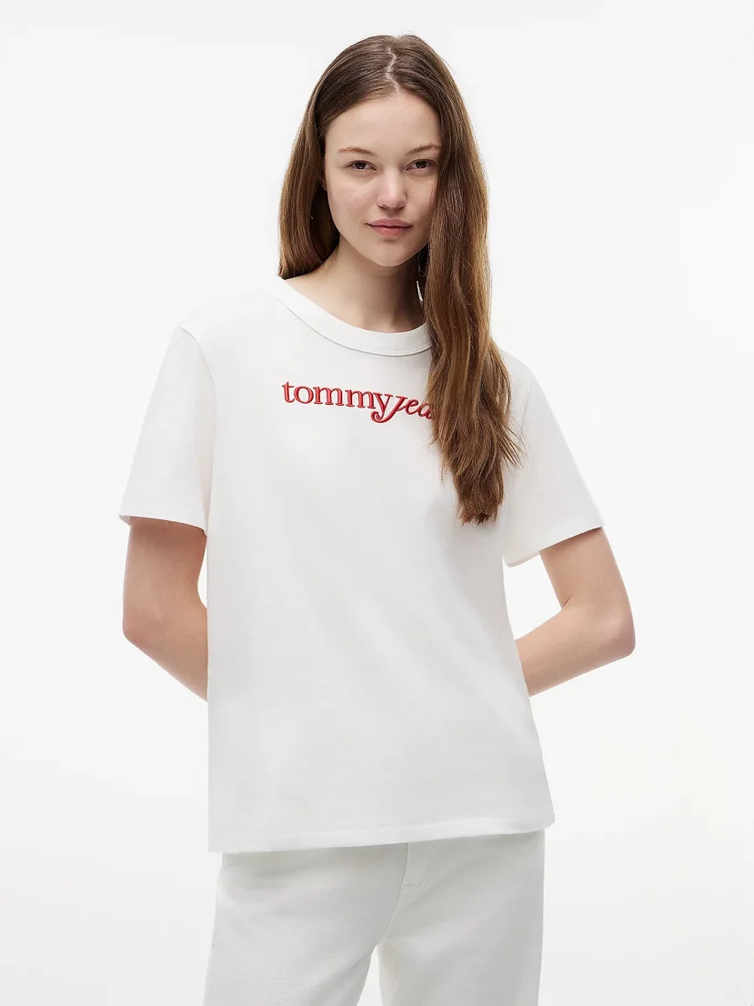 TOMMY JEANS Áo Thun Nữ Tay Ngắn TJW Rlx Script SS Tee