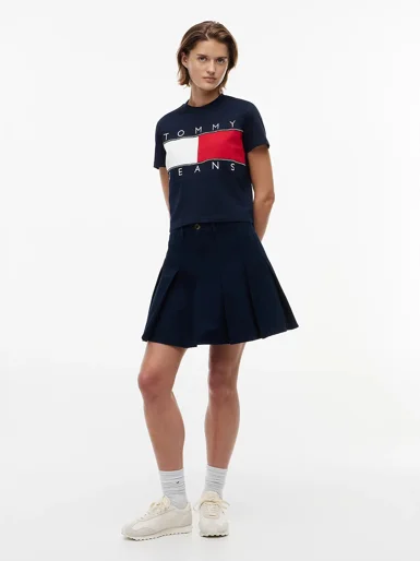 TOMMY JEANS Áo Thun Nữ Tay Ngắn TJW Reg Flag SS Tee Ext