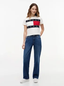 TOMMY JEANS Áo Thun Nữ Tay Ngắn TJW Reg Flag SS Tee Ext