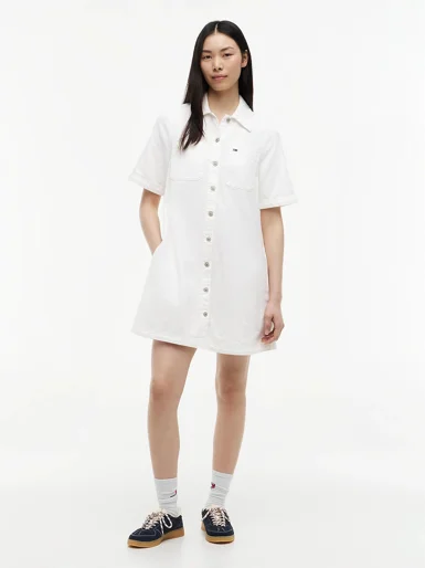 TOMMY JEANS Đầm Nữ TJW Twill A-Line Dress Ext