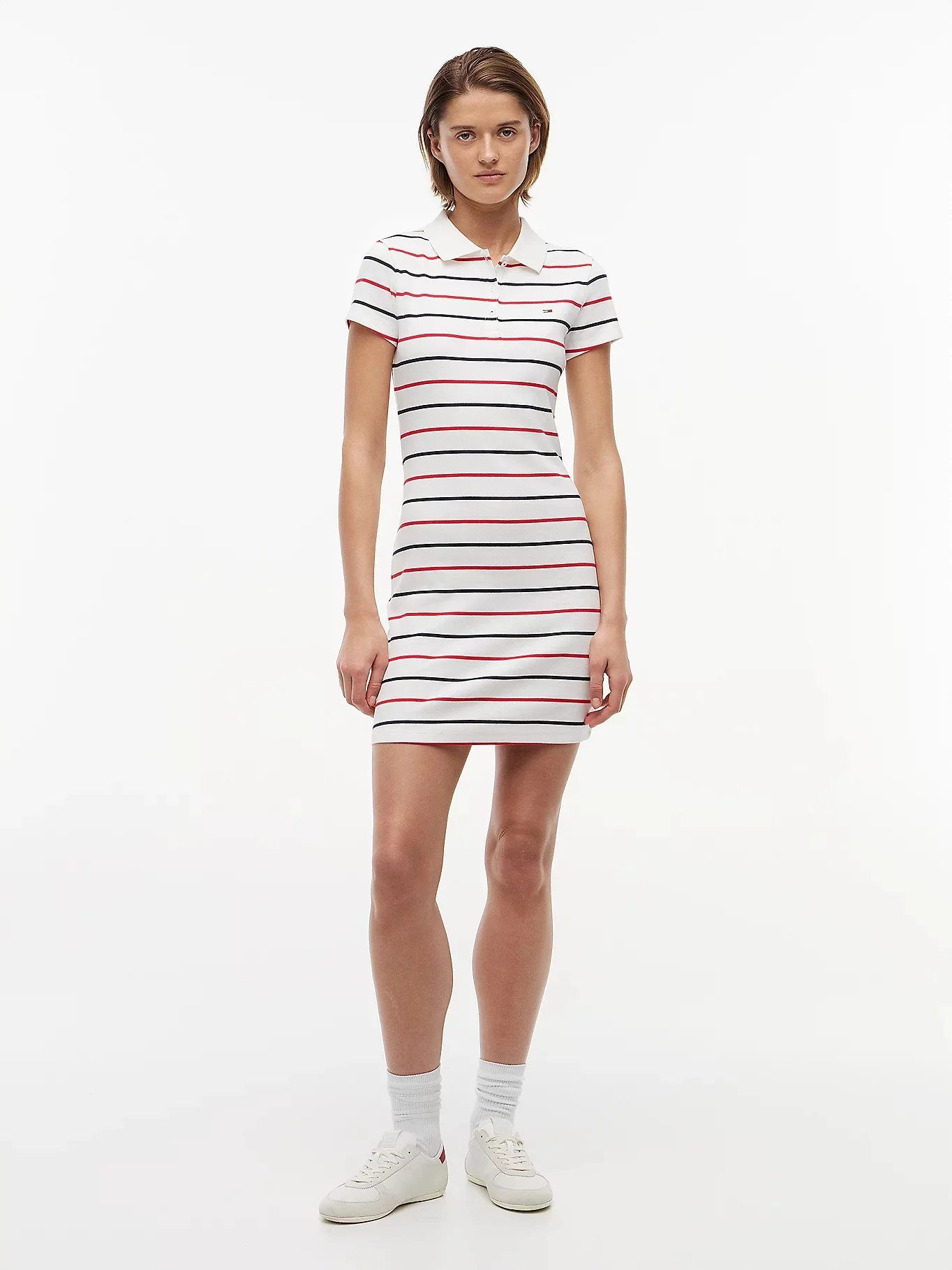 TOMMY JEANS Đầm Nữ TJW Rib Bodycon Polo Dress