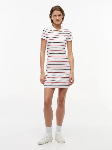 TOMMY JEANS Đầm Nữ TJW Rib Bodycon Polo Dress