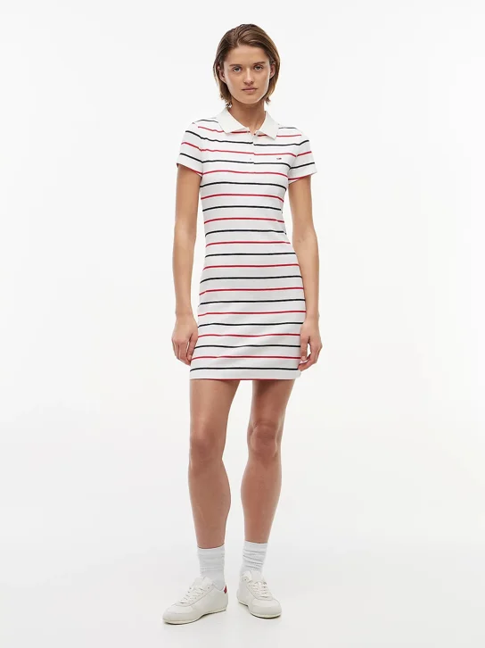 TOMMY JEANS Đầm Nữ TJW Rib Bodycon Polo Dress