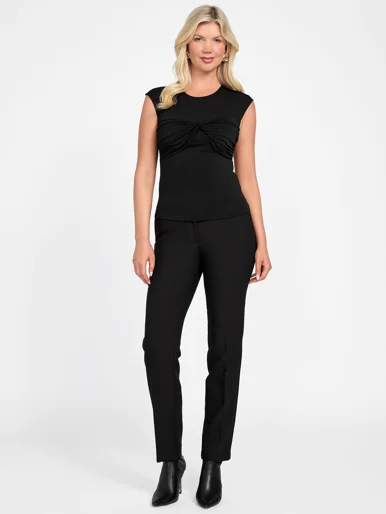 GUESS MARCIANO Áo Thun Kiểu Nữ - Amelia Crew Neck Sl Top