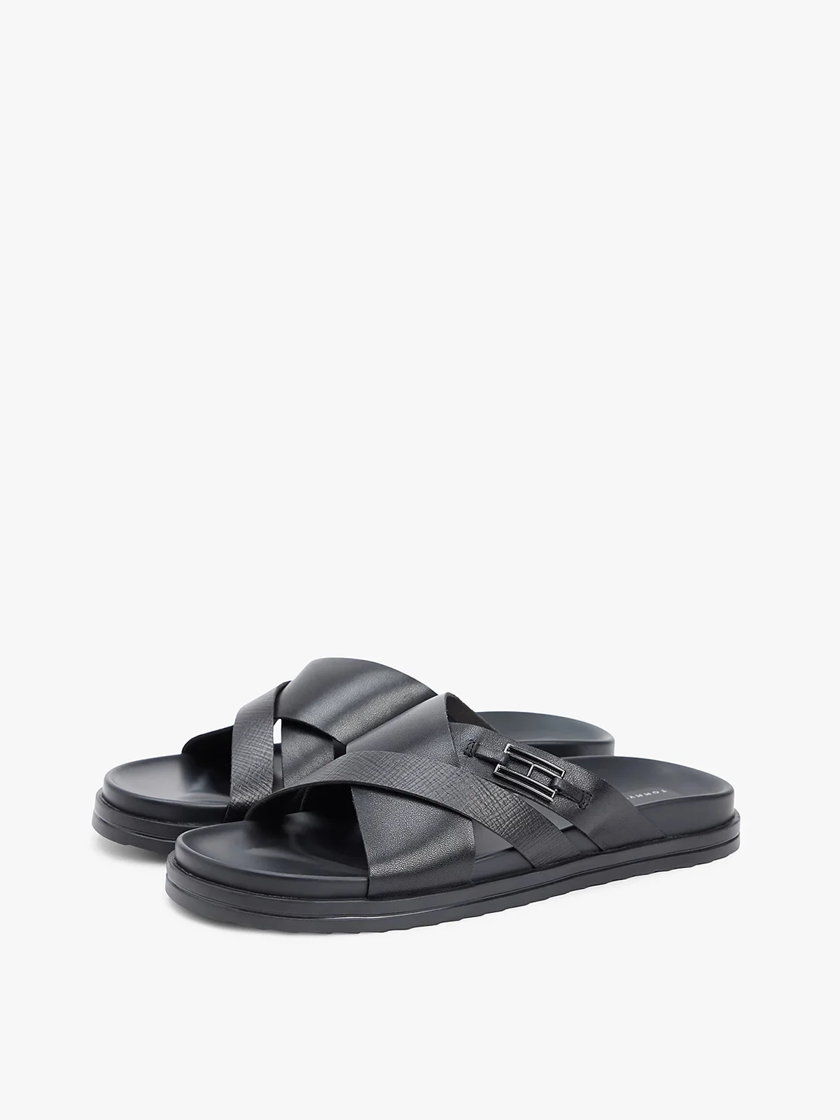 TOMMY HILFIGER Dép Nam Flag Hardware Lth Sandal