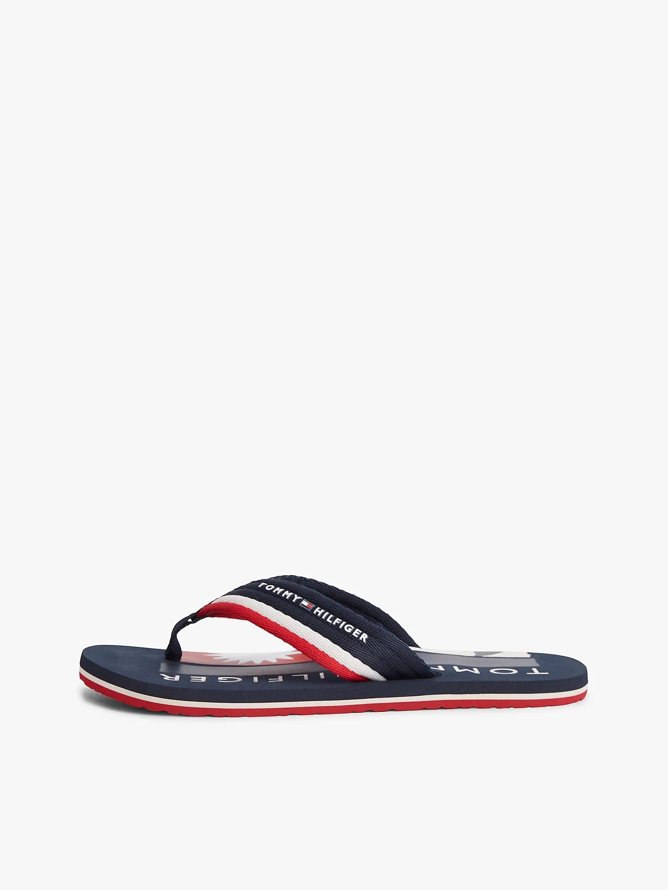 TOMMY HILFIGER Dép Nam Patch Print Hifiger Beach Sndl