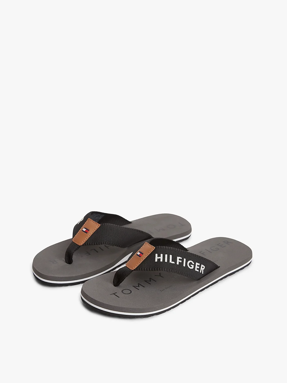 TOMMY HILFIGER Dép Nam Hilfiger Webbing Beach Sandal