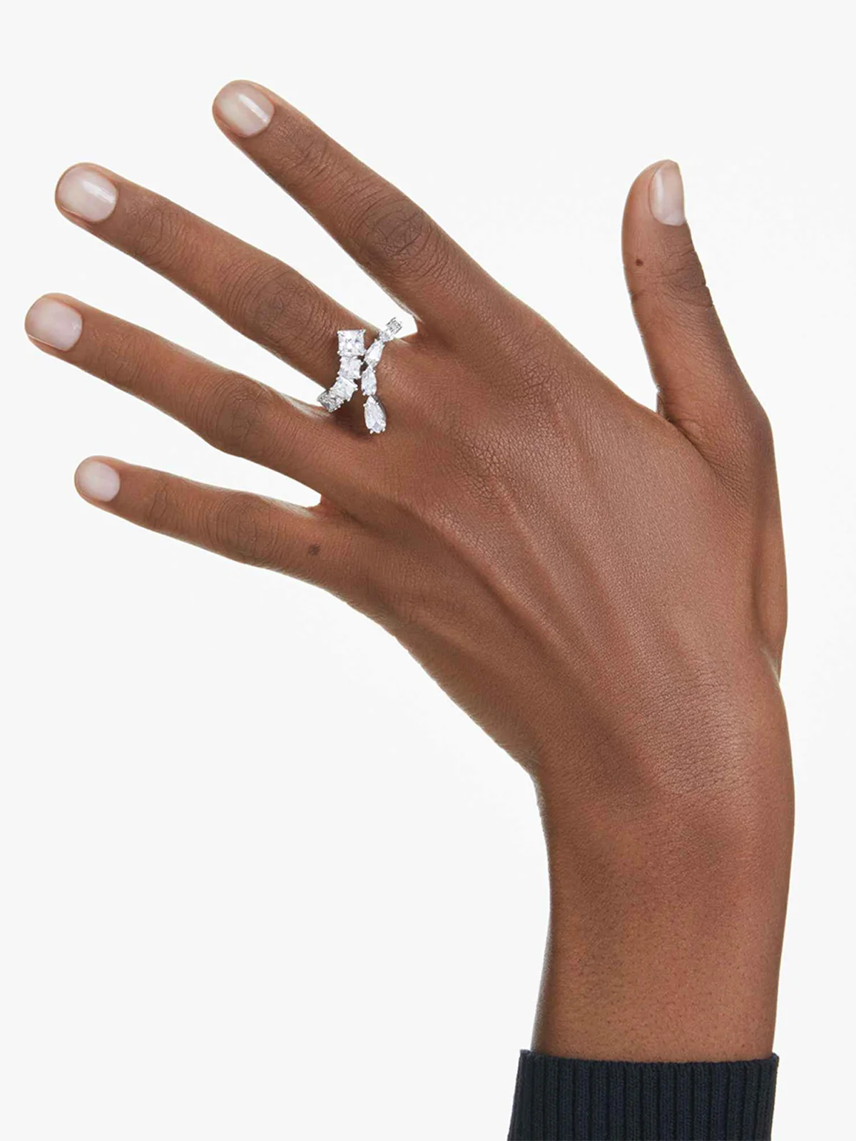 SWAROVSKI Nhẫn - Matrix:Whi/Rhs