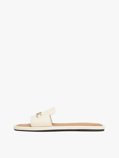 TOMMY HILFIGER Giày Nữ Leather Horsebit Mule