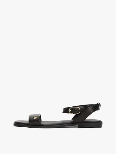 TOMMY HILFIGER Giày Nữ Ankle Strap Leather Sandal