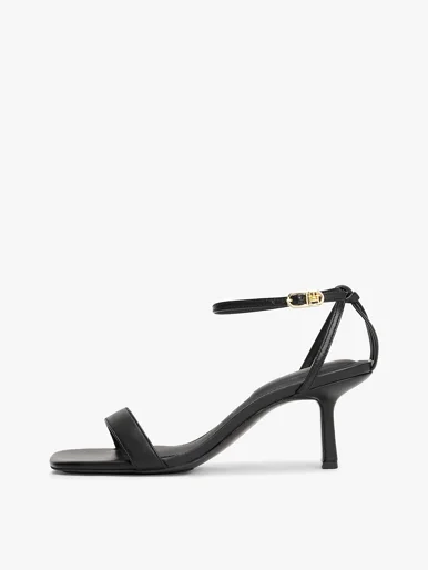 TOMMY HILFIGER Giày Nữ Leather Knots Kitten Sandal