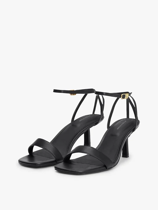 TOMMY HILFIGER Giày Nữ Leather Knots Kitten Sandal