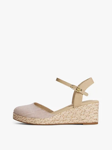 TOMMY HILFIGER Giày Nữ Chambray Mid Wedge Espad