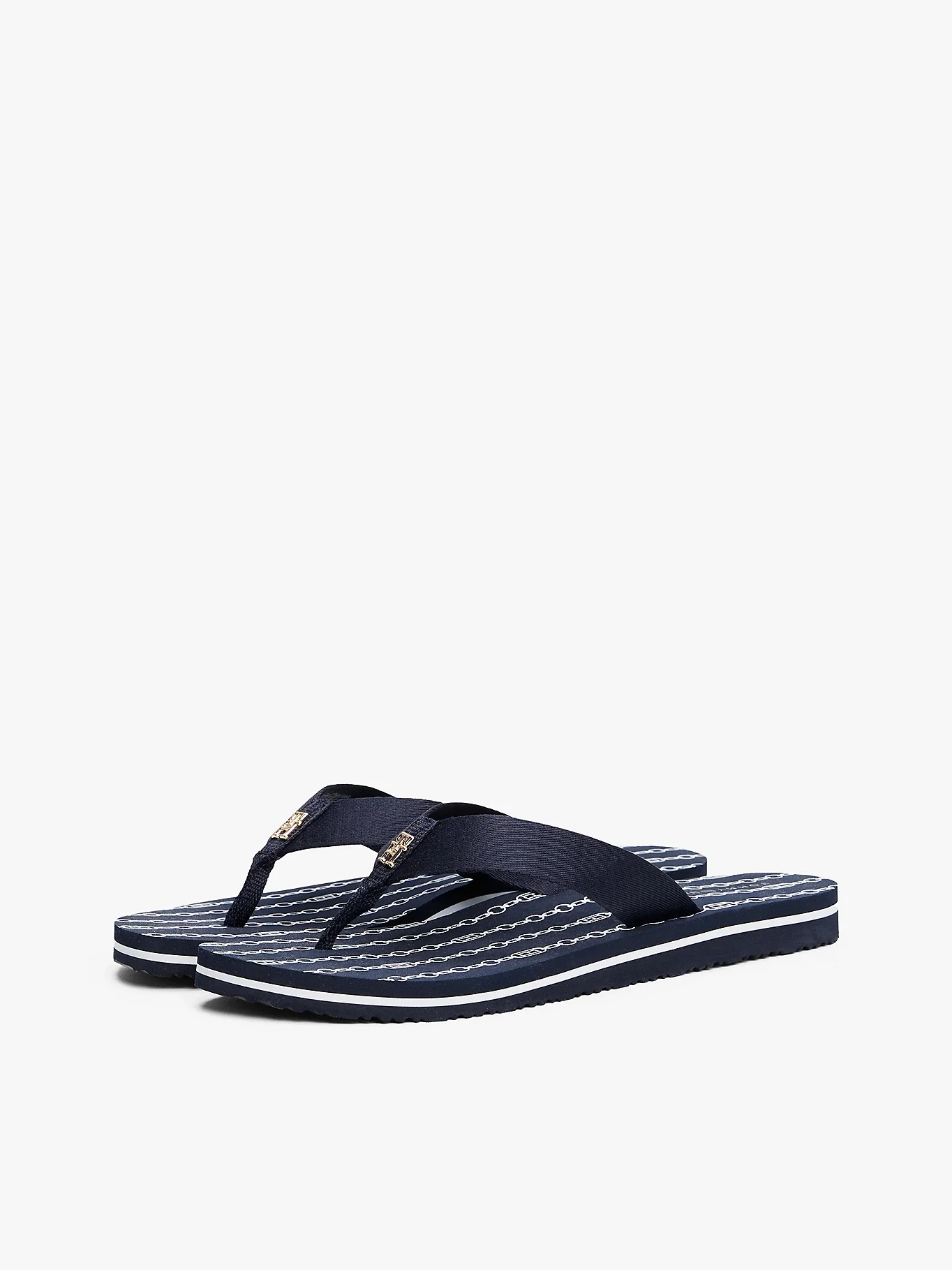 TOMMY HILFIGER Giày Nữ TH Chain Print Beach Sandal